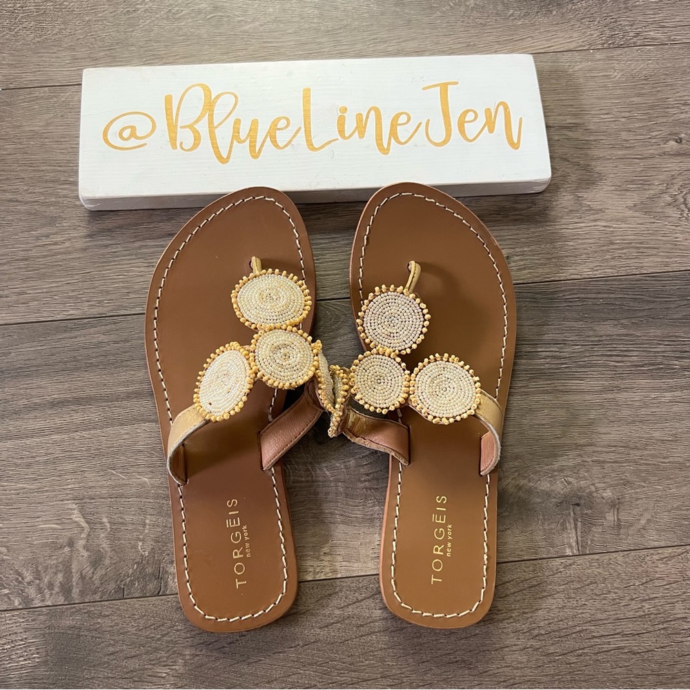 Torgeis Beaded Helen Sandals